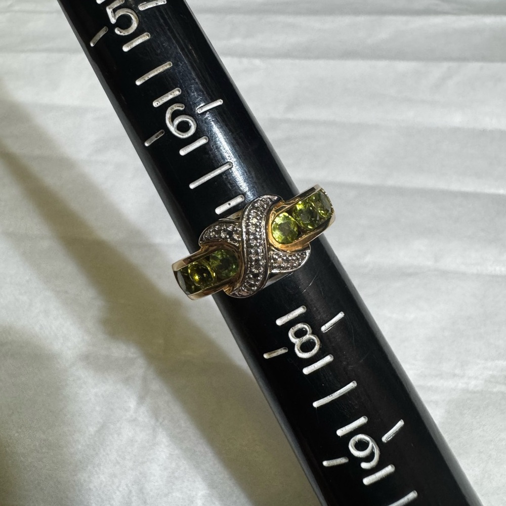 Peridot gemstone ring